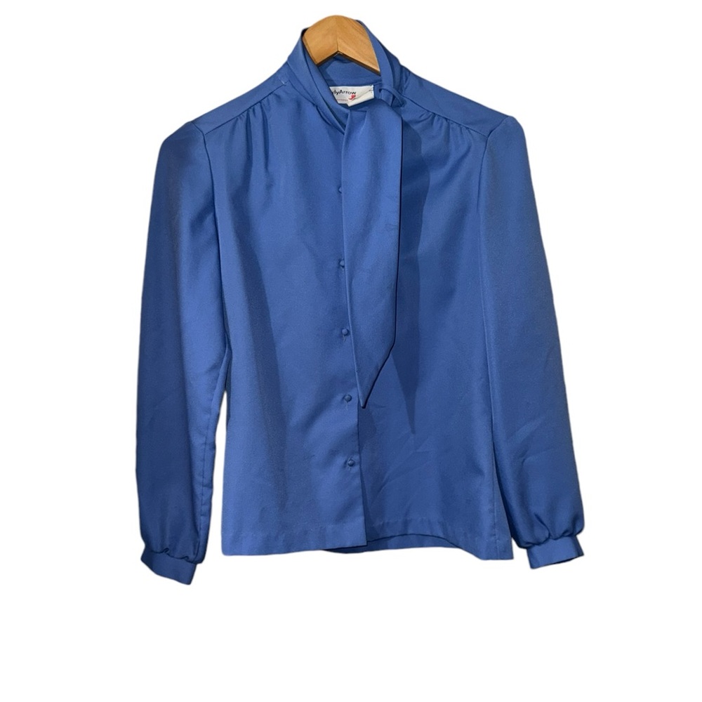 70’s Lady Arrow Vintage Blouse With Tie